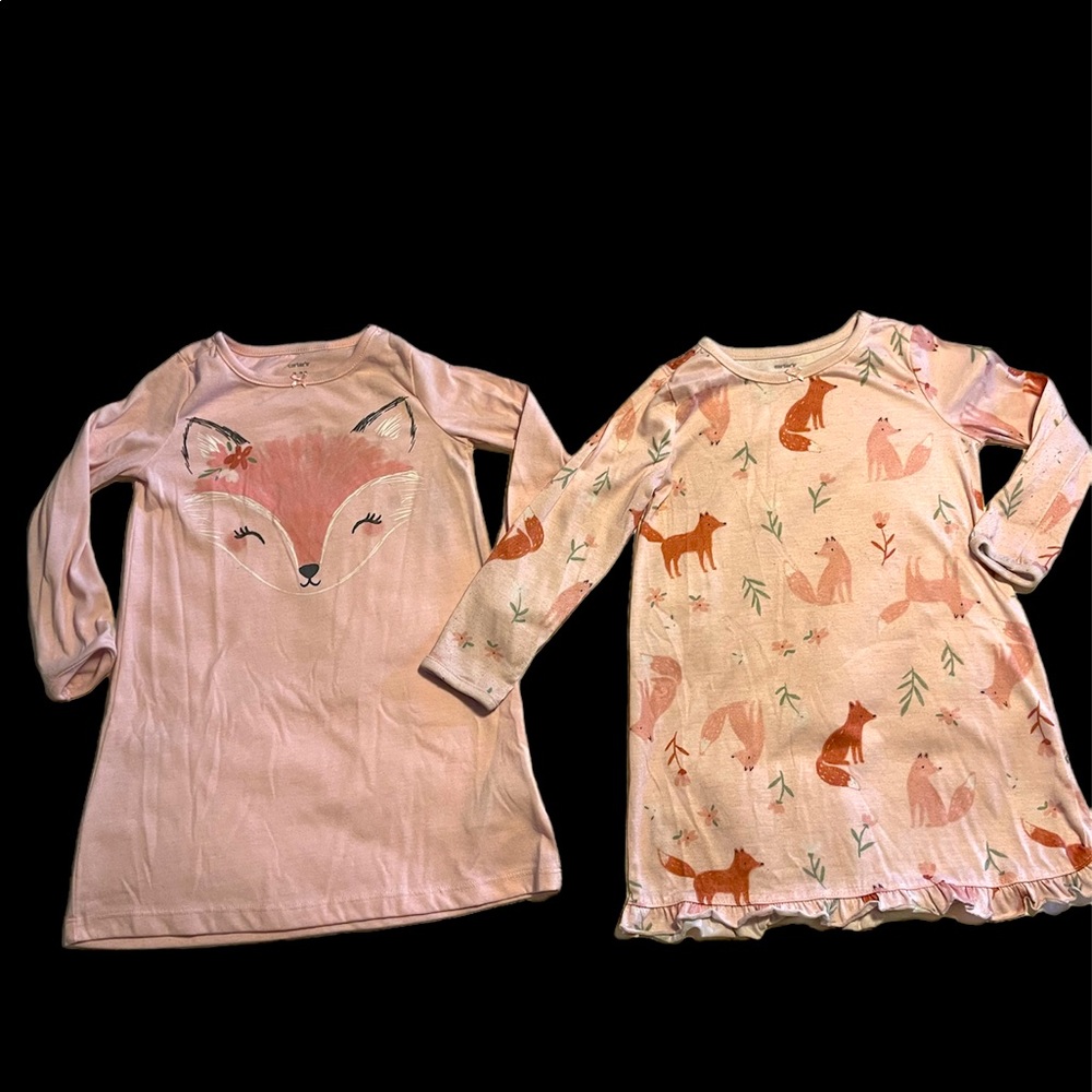 Girls long sleeve nightgowns